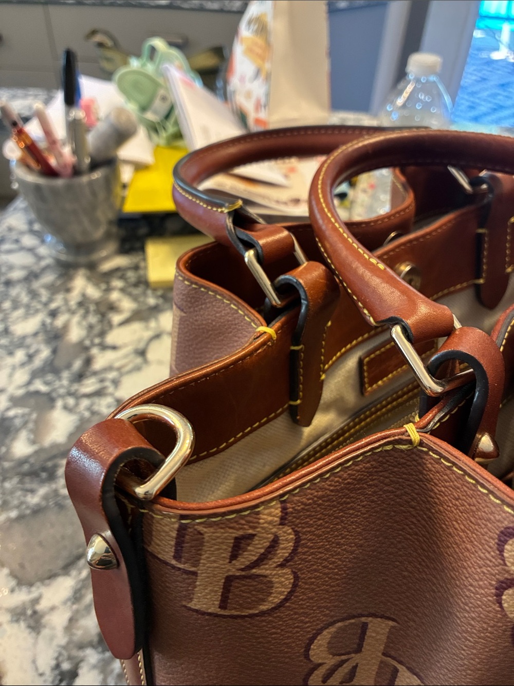 Monogram Barlow Satchel - Picture 9 of 11